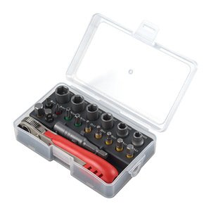 Miniature <b>Screwdriver</b> <b>Set</b> 25mm Length Reversible Ratchet Magnetic <b>Bits</b> For Small Spaces DIY Tool <b>Set</b> - Product Image 5