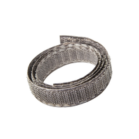 Bande de fixation en Fiber d'argent conductrice blindage électromagnétique utilisation d'attache de câble à crochet et boucle RFID