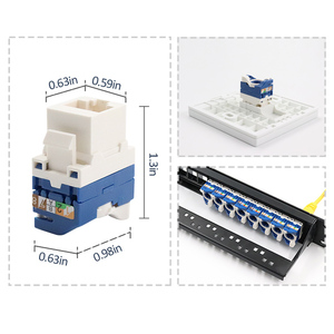 8P8C <span class=keywords><strong>Connecteur</strong></span> de module rotatif français <span class=keywords><strong>Legrand</strong></span> <span class=keywords><strong>RJ45</strong></span> UTP Keystone Jack Réseau Cat 6 sans outil 180 degrés CAT6 Accessoire - Product Image 5