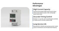 Saklar Timer Digital KG316TG 220V 40A Saklar Pengatur Waktu Otomatis untuk Lampu Jalan & Pompa Air