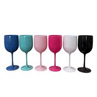Verres à vin en plastique cannelés français de 480 ml, grande capacité, mignons et simples, de haute qualité, avec logo personnalisé, vente en gros, fabrication sur mesure