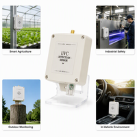 Détecteur de capteur ultraviolet UVC sans fil LoRa 0-5mW/cm² avec autonomie de batterie de 5 ans et transmission de 5 km pour la surveillance environnementale