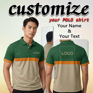 Camiseta Polo Personalizada para Hombre de Fábrica Directa en Bloques de Color Azul-Gris con un Diseño Simple y Elegante, Adecuada para Uso Diario - Product Image 3