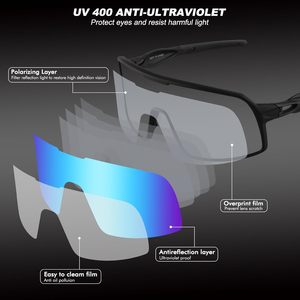 Lenti oro Premium polarizzati occhiali da sole sportivi protezione UV occhiali da sole per gli uomini delle donne per il Baseball che corre in bicicletta pesca - Product Image 4