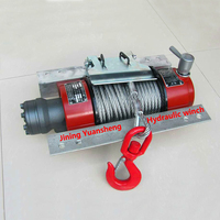 Treuil hydraulique portable de 10000 lb/12000 lb/15000 lb pour SUV/camions/sauveteurs/remorques/véhicules miniers avec corde de 30 m