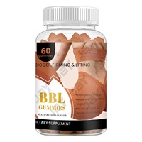 JBY Gummies BBL personnalisées avec logo, à base de maca et de gingembre, pour l'augmentation et le rehaussement des fesses et des hanches