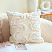 Moderne élégant touffeté Boho taie d'oreiller ferme bohème brodé Chenille jeter taie d'oreiller personnalisé housse de coussin