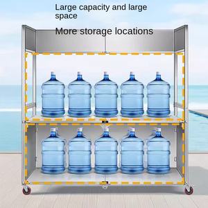 नए स्टेनलेस स्टील फोल्डेबल फूड कार्ट आउटडोर/बाजार स्टालों में वेंडिंग कार्ट पोर्टेबल उपयोगिता ट्रॉली भारी शुल्क प्रदर्शित करता है - Product Image 4