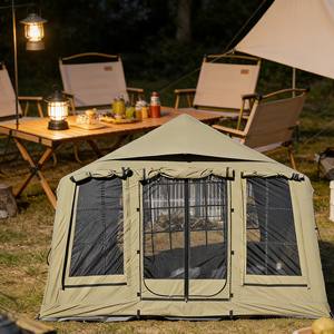 Tente gonflable familiale OEM facile à installer, tente extérieure en toile Oxford, résistante au vent pour le glamping familial - Product Image 2