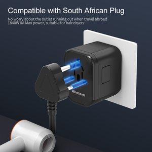 Wontravel Bộ Chuyển Đổi Du Lịch Điện Quốc Tế Thông Dụng USB Type C Kép Bộ Chuyển Đổi Phích Cắm Du Lịch Châu Âu Chuyển Đổi <span class=keywords><strong>4</strong></span> Trong <span class=keywords><strong>1</strong></span> - Product Image 2