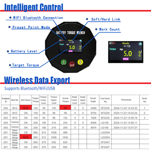 Clé dynamométrique industrielle Li-ion à faible vibration 0,8-5 Nm pour embrayage de batterie, entraînement 1/4 pouce pour usage industriel et bricolage - Product Image 2