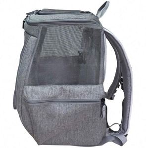 Free Sample Premium <b>Cat</b> <b>Backpacks</b> for Carrying <b>Cats</b> Travel, Hiking Use - Grey Mesh <b>Backpacks</b> for Small, Medium, Large <b>Cats</b> up - Product Image 3
