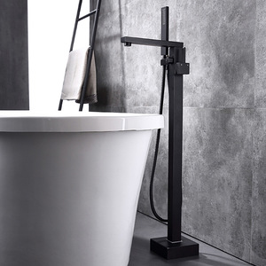 Mélangeur de baignoire en laiton, robinet de baignoire indépendant, finition or brossé, Standard d'hôtel, vente chaude
