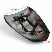 Capot noir de siège arrière pour moto, passager, pour kawasaki NINJA 650 ER6F ER6N, haute qualité, livraison gratuite