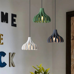 JYLIGHTING Modern Wrought Iron Pendant <strong>Lamp</strong> Hotel Restaurant Decorative Light Dining Room Chandelier Hanging Pendant Stair Light - Product Image 1