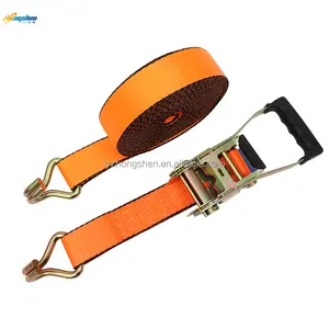 High Quality Polyester Ratchet Tie Downs 3 T 5 T 10 T Cargo Lashing Strap From Factory Direct
