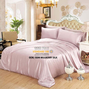 Juego de cama de funda nórdica de seda de morera 100% más vendido, calidad confiable, 4 Uds., tamaños King y Queen 19 22 25mm para Home <span class=keywords><strong>Hotel</strong></span> - Product Image 3