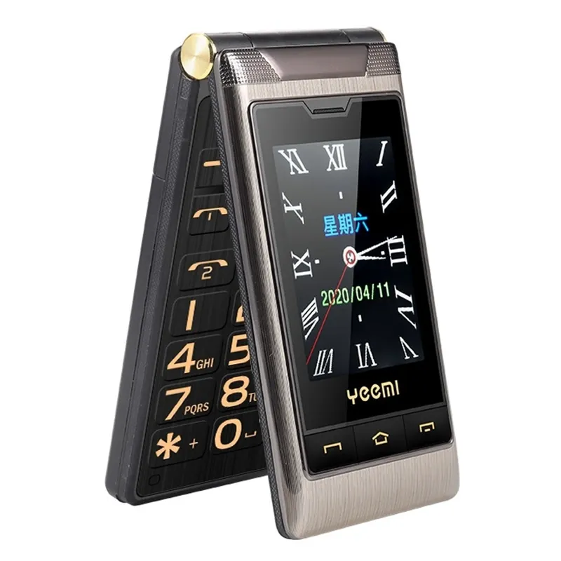 Mafam F10 Elder Phone 2.4 inches Dual-screen 5900mAh Mini Card Smartphone Flip Phone for elderly with SOS Mode