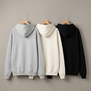 Sweat-shirt à capuche pour femme, couleur unie, tricoté, manches longues, coupe oversize, dos uni, respirant, style streetwear, pull d'automne pour femme - Product Image 5