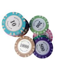 Jetons de poker professionnels haut de gamme en céramique et en argile, jetons Crown pour le poker texan et le Baccarat