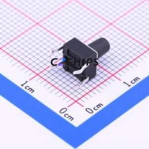 K2-6639DP-J4SW-04 Tactile Switch Through hole-4P,6x6mm Switch Single Pole Single Throw Round Button 2.5N Through Hole - Product Image 2