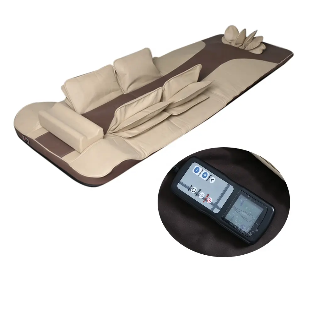 Stuoia di massaggio del materasso del letto del corpo completo del sistema di massaggio impastare e vibrante tailandese