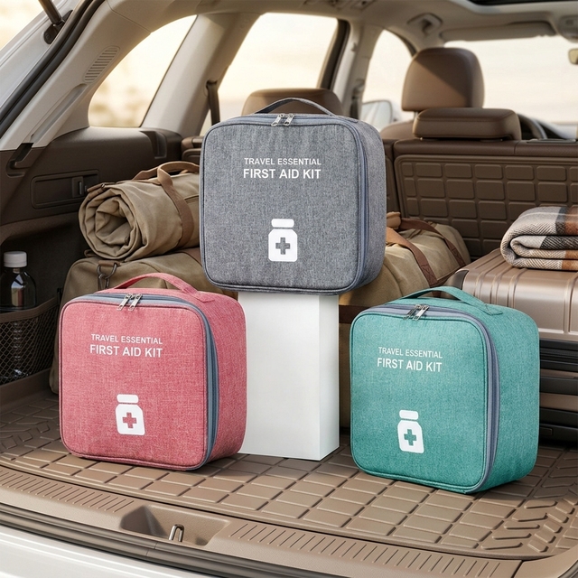 HANFEIZI Travel Camping Portable First Aid Kit Medicine Storage Bag
