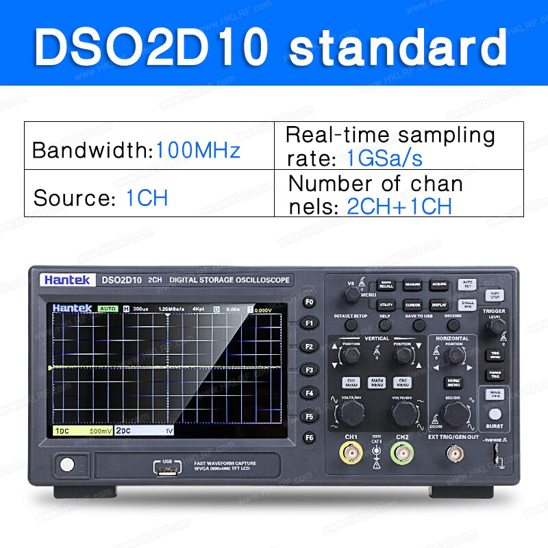 Hantek DSO2C15 Digital Storage Oscilloscopio 150Hz Larghezza di banda