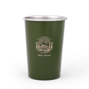 Taza de Acero Inoxidable para Excursionismo, 350 ml, Ligera, Portátil, para Camping, Café, Té, con Logotipo Personalizable - Product Image 4