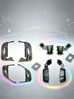 Pièces intérieures automobiles en plastique moulé par injection bicolore, sur mesure OEM ABS TPE PP, haute précision, livraison rapide