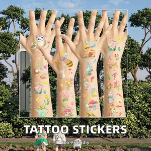 รอยสักชั่วคราวสำหรับร่างกายลายผีเสื้อไดโนเสาร์ฉลามนางเงือกจักรวาลแบบกำหนดเอง<span class=keywords><strong>ลาย</strong></span>รอย<span class=keywords><strong>สัก</strong></span>ชั่วคราวแบบกำหนดเอง - Product Image 5