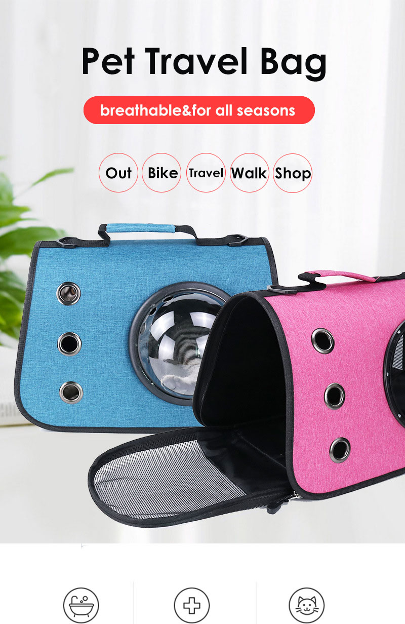2021 HOT sell Travel Pet Carrier Shoulder Bag Carriers Airline Approved Soft Foldable Breathable Pet Carrier Bag