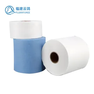 Rolo Srength alto do rolo industrial das limpezas do Woodpulp do fabricante rolo de papel industrial azul resistente não tecido da multi finalidade