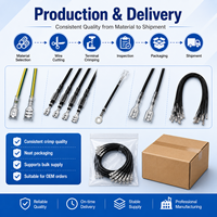 Terminal de Horquilla Hembra de 4.8mm con Longitud y Color Personalizados, Conector Pre-crimpado con Aislamiento de PVC para Ensamblaje de Arnés de Cables