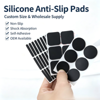 Bande longue autocollante en silicone pour pieds de chaise, anti-rayures, antidérapante, imperméable, résistante à la température, protection de sol en caoutchouc