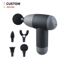 Silencieux 4 Tête De Massage Fascial Moteur Brushless Pistolet De Massage Vibrateur Pistolet De Massage Haute Qualité USB C