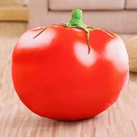 Jouets en peluche super doux en forme de fruits et légumes en 3D avec rembourrage en coton PP