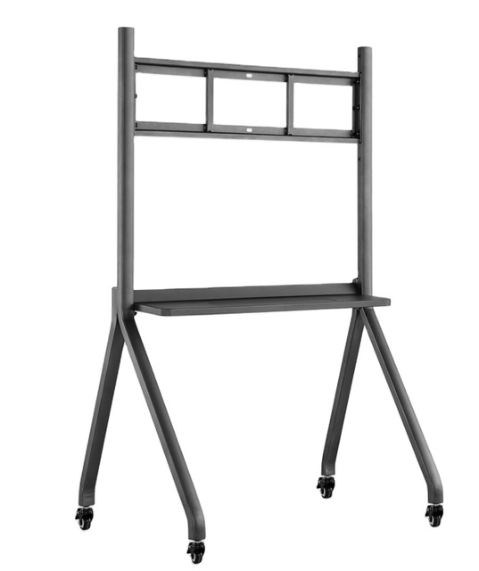 55" 65" 75" 86" 98" 100" Interactive Flat Panel Mobile Stand Tv Digital Smart Board Stand With Omnidirectional Wheels