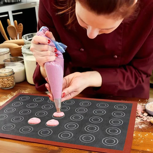 Tapete de Silicona para Hornear 2 en 1, Diseño de Fábrica, Impresión a Doble Cara, Antiadherente, Apto para Alimentos, Ecológico, Apto para Lavavajillas, Lámina para Hornear, Repostería - Product Image 3