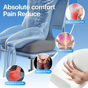 Coussin orthopédique en mousse à mémoire de forme pour le coccyx, idéal pour le massage du cou, pour voiture, chaise de bureau, hôtels et usage domestique - Product Image 4