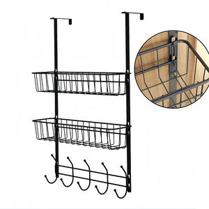 Porta appendiabiti multifunzione in <span class=keywords><strong>ferro</strong></span> <span class=keywords><strong>battuto</strong></span> con chiusura a porta per uso domestico - Product Image 5