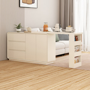 Lxyx Cream Style Metal Integrated Modular Eco-Friendly Sideboard <b>Bar</b> <b>Table</b> Retractable Wall Mounted Living Room Partition Island - Product Image 1