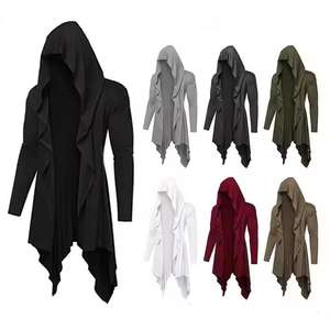 Chaqueta con Capucha Retro de Halloween de Alta Calidad, Cárdigan Largo, Chal Plisado, Abrigo Medieval Renacentista para Cosplay para Hombre - Product Image 1