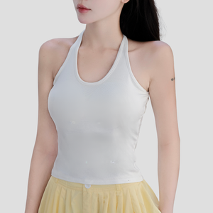 Femmes été Yoga Bra Vest Naked Feel Sports Training Top Respirant Confortable Workout Gym Running Stretch Tank Shirt - Product Image 1