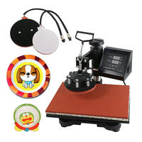 Prensa de Calor Multifunción 5 en 1 de 29*38CM para Sublimación, Máquina Digital de Prensa Térmica para Tazas, Camisetas y Gorras