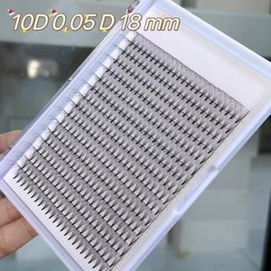 Ekstensi Bulu Mata Premade Fans Lashes Serat PBT Korea Hitam Tua 10D 384 Fans XXL Jumbo Trays Flourishing Lashes - Product Image 4