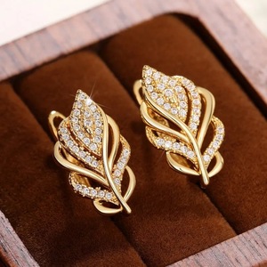 Boucles d'oreilles en forme d'épi de blé pour femme, style pastoral, forme naturelle, pour usage quotidien, accessoires d'oreille simples et polyvalents - Product Image 6