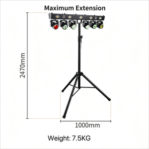 Nuevo Sistema de Iluminación Portátil RGBW para Escenarios, Luces de Música con Efectos de Haz, Estroboscópico, Gobo, Derby, Láser, Cabeza Móvil, Luces para DJ, Discoteca y Fiestas - Product Image 2