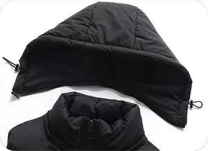 Elegante <span class=keywords><strong>Chaleco</strong></span> de Invierno para <span class=keywords><strong>mujer</strong></span>, <span class=keywords><strong>chaleco</strong></span> acolchado cálido con capucha desmontable y cierre de cremallera, ropa de abrigo a prueba de viento a la moda con bolsillo - Product Image 3