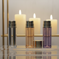 Emballage en matériau ABS à la vente chaude pour cosmétiques, emballage de crème cosmétique de luxe double 15 ml, flacon en plastique à deux compartiments